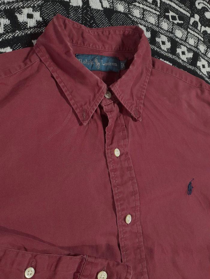 Chemise Unie Bordeaux Ralph Lauren - photo numéro 4