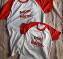 Duo de tee-shirts enfant/adulte neufs