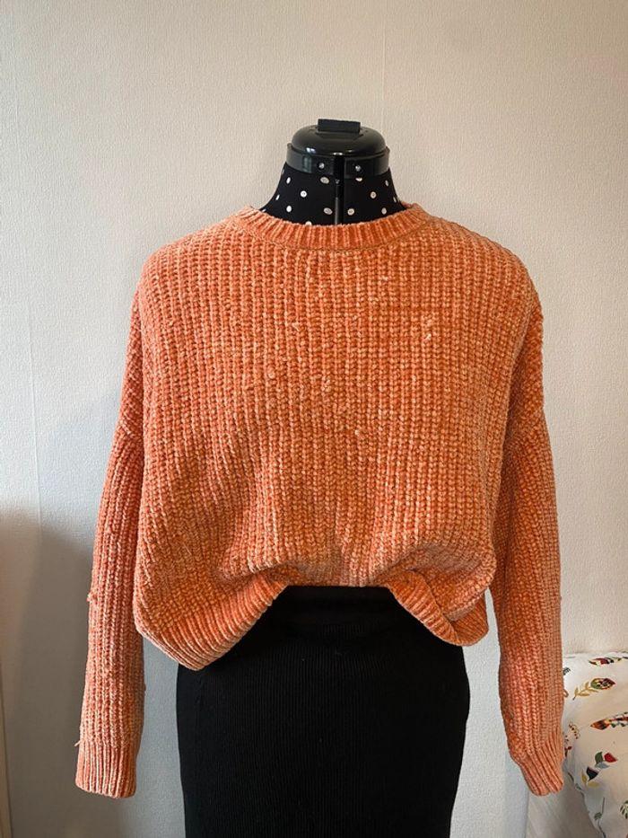 Pull en maille doux rose saumon Pimkie taille S / 36 - photo numéro 2