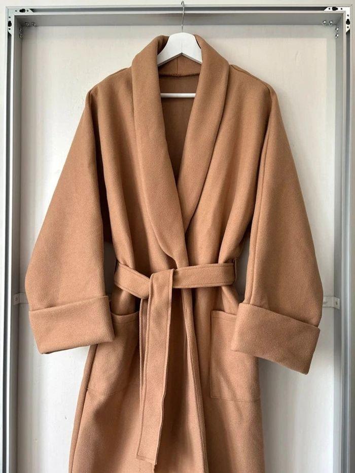 Manteau chic beige camel - photo numéro 2