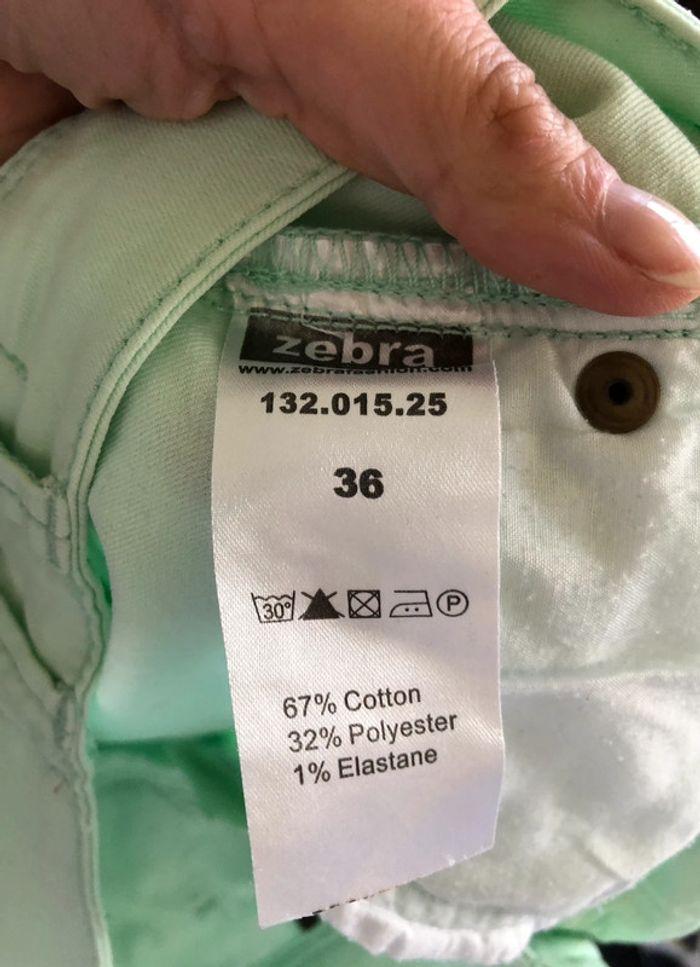 Jean slim taille basse Oxxy vert pastel taille 36 comme neuf - photo numéro 16