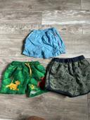 Lot maillot de bain short 3 ans