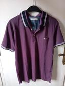 Polo celio taille L violet avec reflet