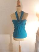 bustier morgan bleu turquoise