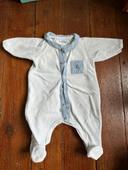 Pyjama Petit Bateau blanc T naissance