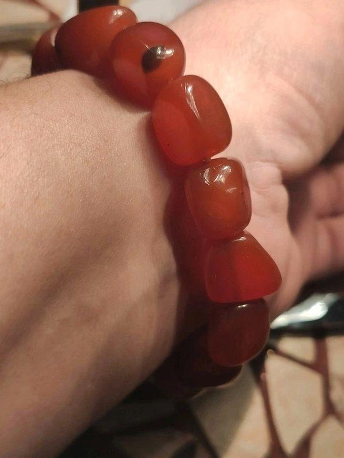 Bracelet agates rouge - photo numéro 8