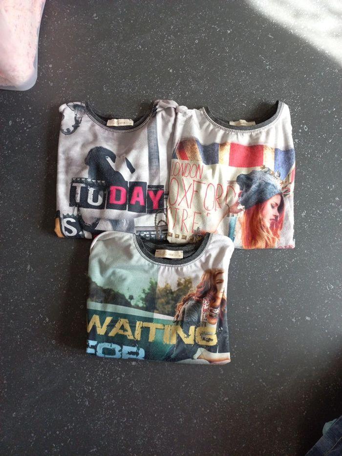 3 tee shirts ml 6 ans naava - photo numéro 1