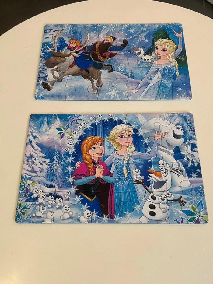 Puzzle Frozen la reine des neiges Disney 2x20 pièces complet en parfait état  3 ans et + - photo numéro 5