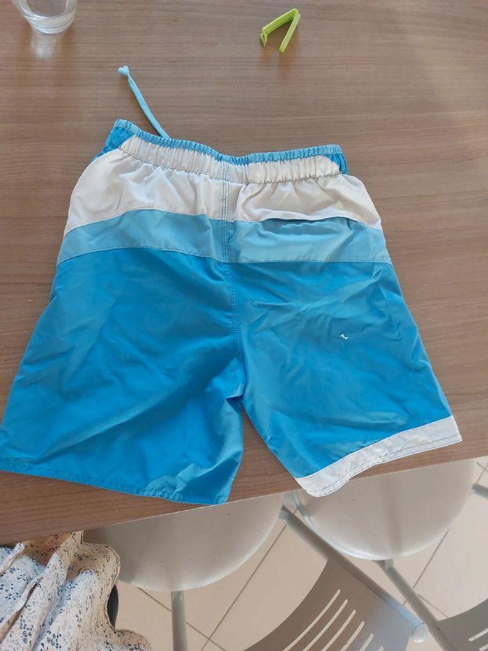 Maillot short de bain  bleu et blanc - photo numéro 3