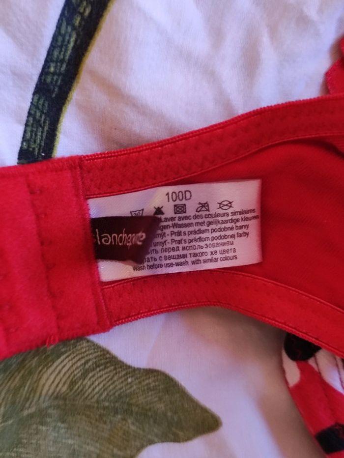 Soutien gorge Avec armatures 100 D Blancheporte Rouge  noir sans étiquette sans emballage - photo numéro 6