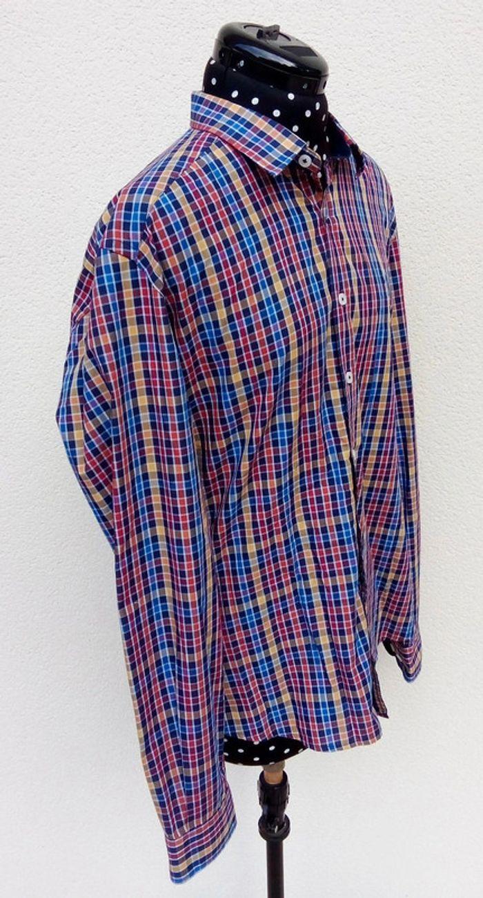 Chemise manches longues à carreaux multicolores Polo Club taille M - photo numéro 2