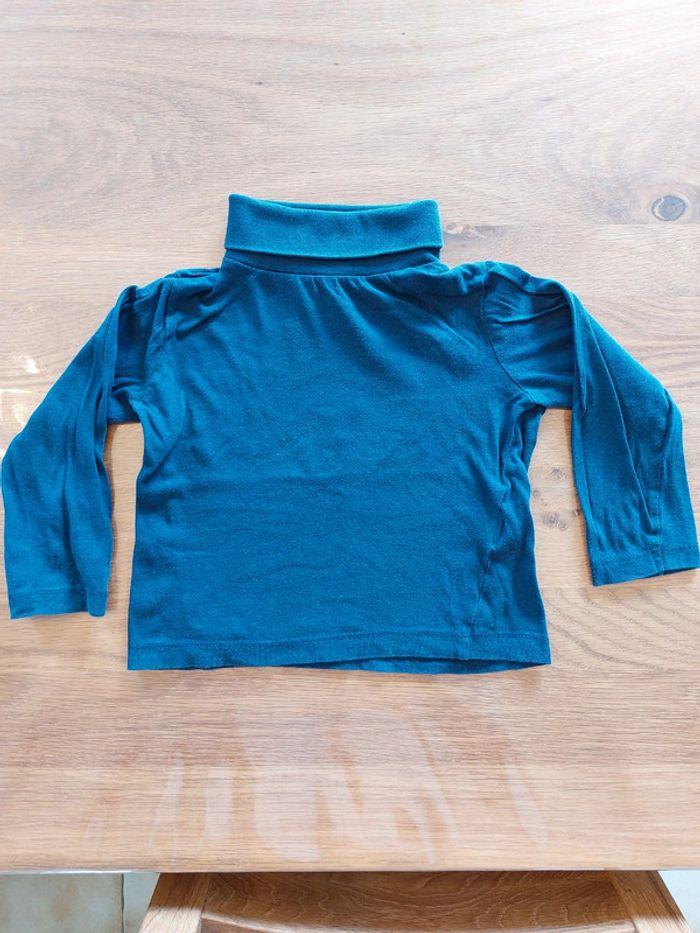 T-shirt manches longues col roulé 2-3 ans - photo numéro 2