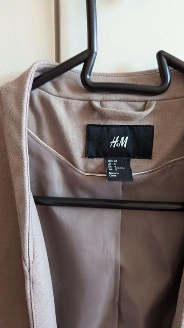 Blazer H&M 36 greige - photo numéro 5