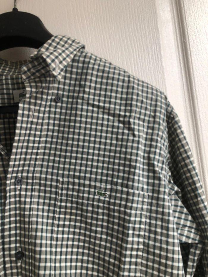 Chemise Lacoste taille 39 correspond taille S à carreaux - photo numéro 3