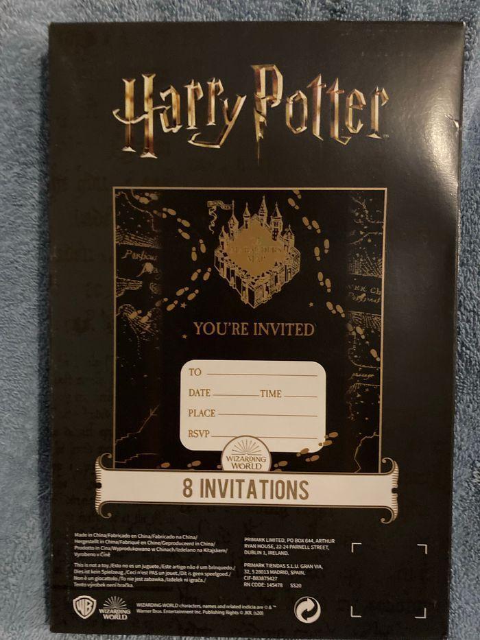 Invitations Harry potter - photo numéro 2