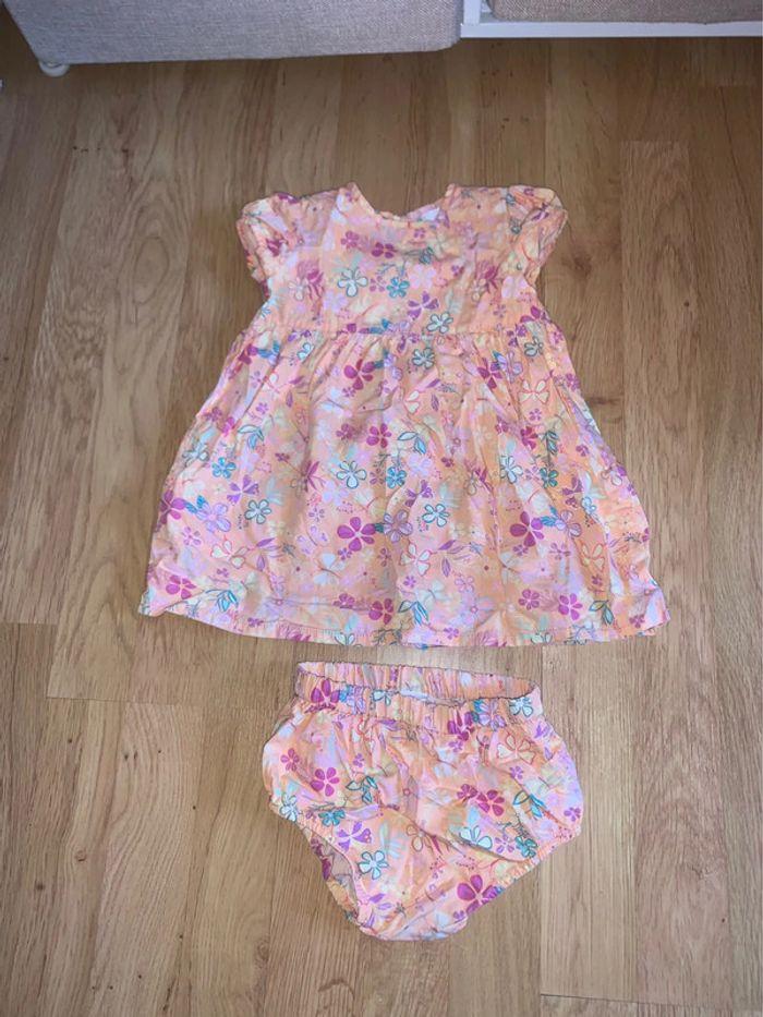 Ensemble robe + bloomer 18 mois baby club - photo numéro 1