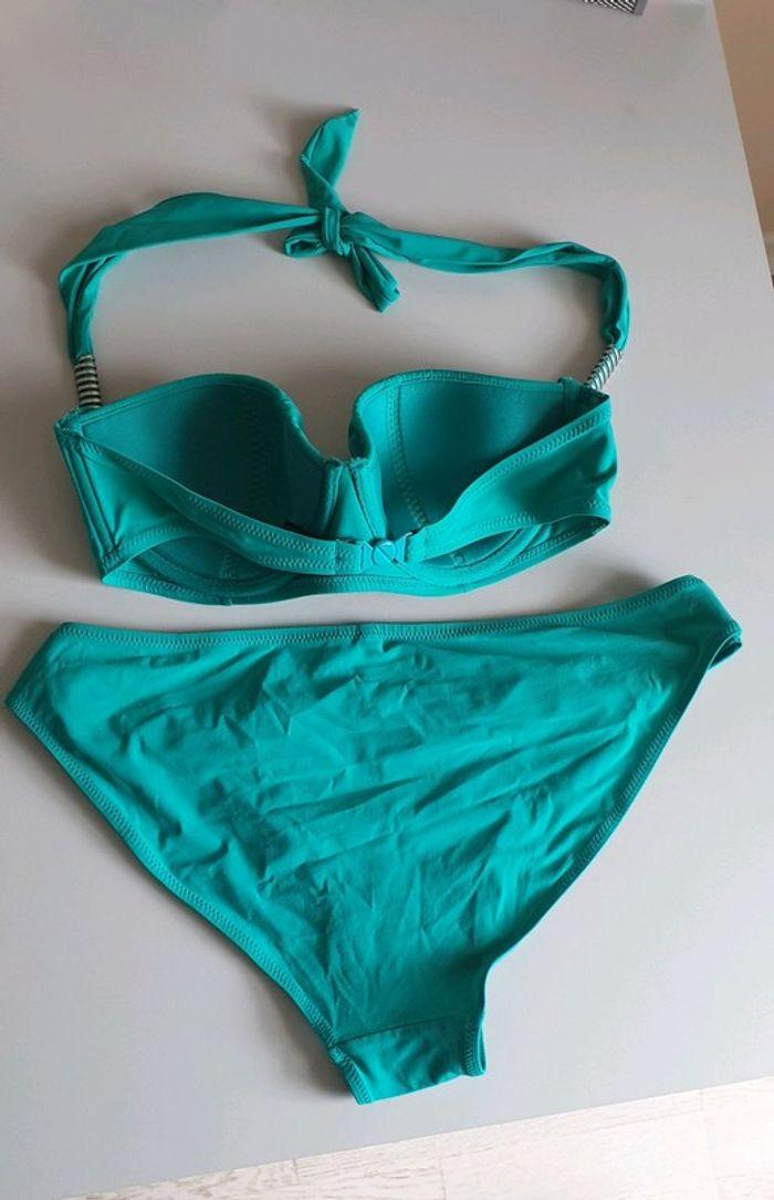 Maillot de bain 2 pièces vert d'eau Darjeeling 40-85C - photo numéro 6