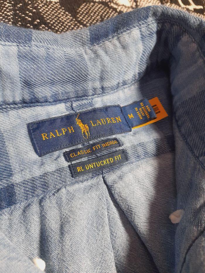 Chemise à Carreaux Bleue Ralph Lauren - photo numéro 7