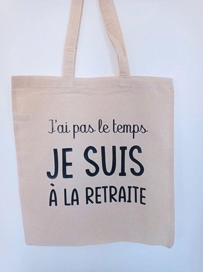 Sac tote bag texte humour - photo numéro 9