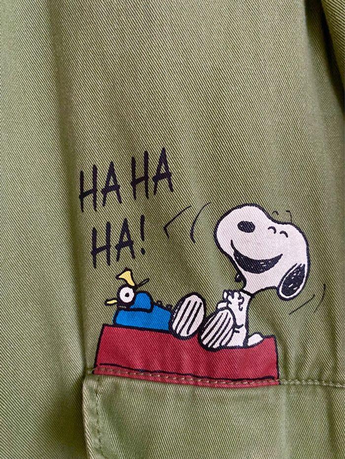 Veste zippée kaki SNOOPY Peanuts ZARA 11/12 ans - photo numéro 4