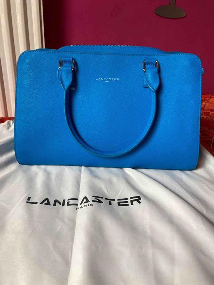 Sac Lancaster en cuir bleu neuf - photo numéro 1