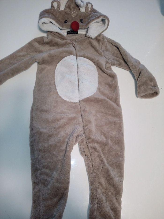 Combinaison surpyjama tout doux renne noël in extenso 2ans - photo numéro 2