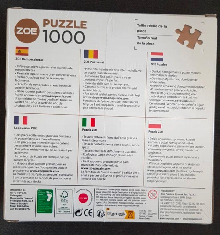 Puzzle 1000 pièces neuf jamais déballé - photo numéro 2