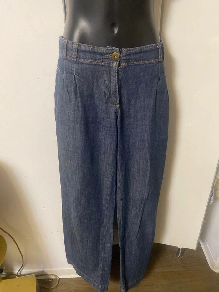 Pantalon jean à jambes larges. Taille 38 - photo numéro 10