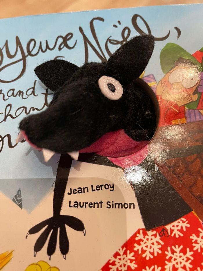 Joyeux Noël grand méchant loup - livre peluche drôle - comme neuf - photo numéro 6