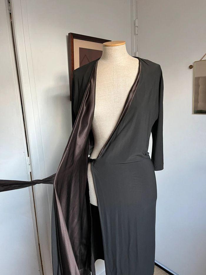 Magnifique robe de luxe portefeuille Max Mara taille 40 en soie et viscose - photo numéro 8