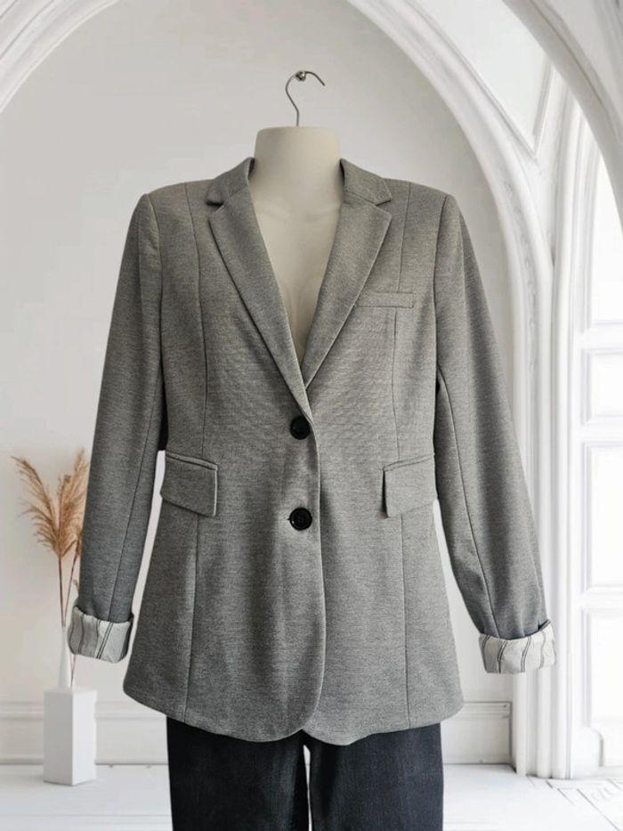 Veste / Blazer gris Stradivarius - photo numéro 1