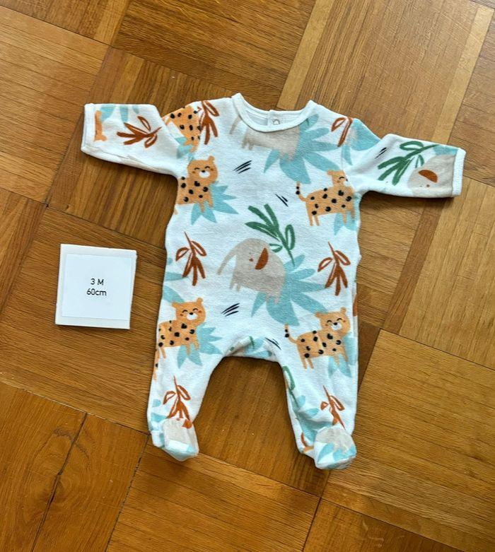 Lot de 10 pyjamas velours bébé 3 mois - photo numéro 7