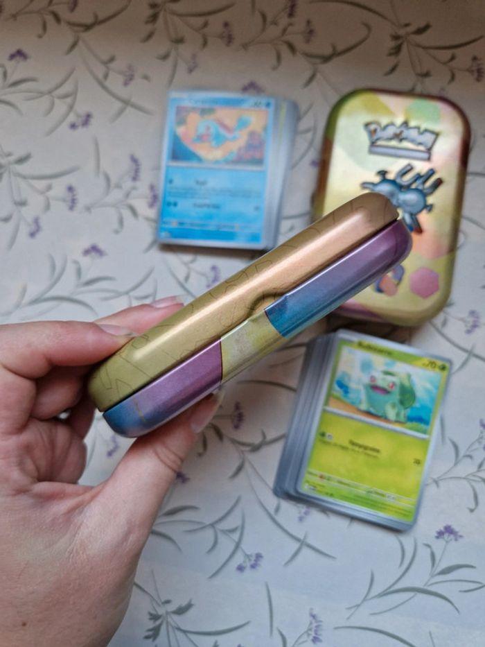 Lot 2 mini tins + carte sans doubles pokemon - photo numéro 7