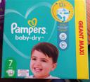 Carton 64 couches Pampers taille 7