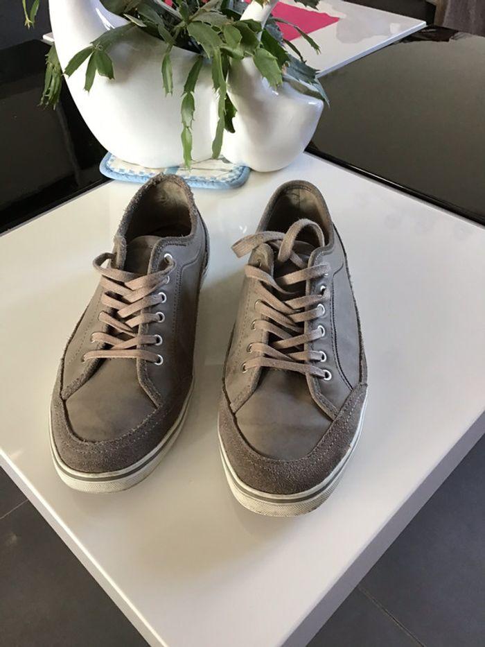 Chaussures gris beige zara basic - photo numéro 1