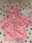 Veste de pluie rose fille 6mois