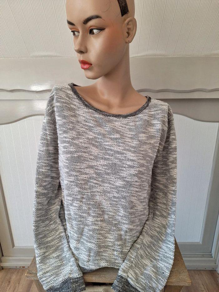 Pull chemise gris femme XL - photo numéro 1