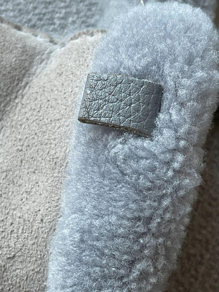 Gants gris UGG authentiques taille M en peau de mouton retournée - photo numéro 12