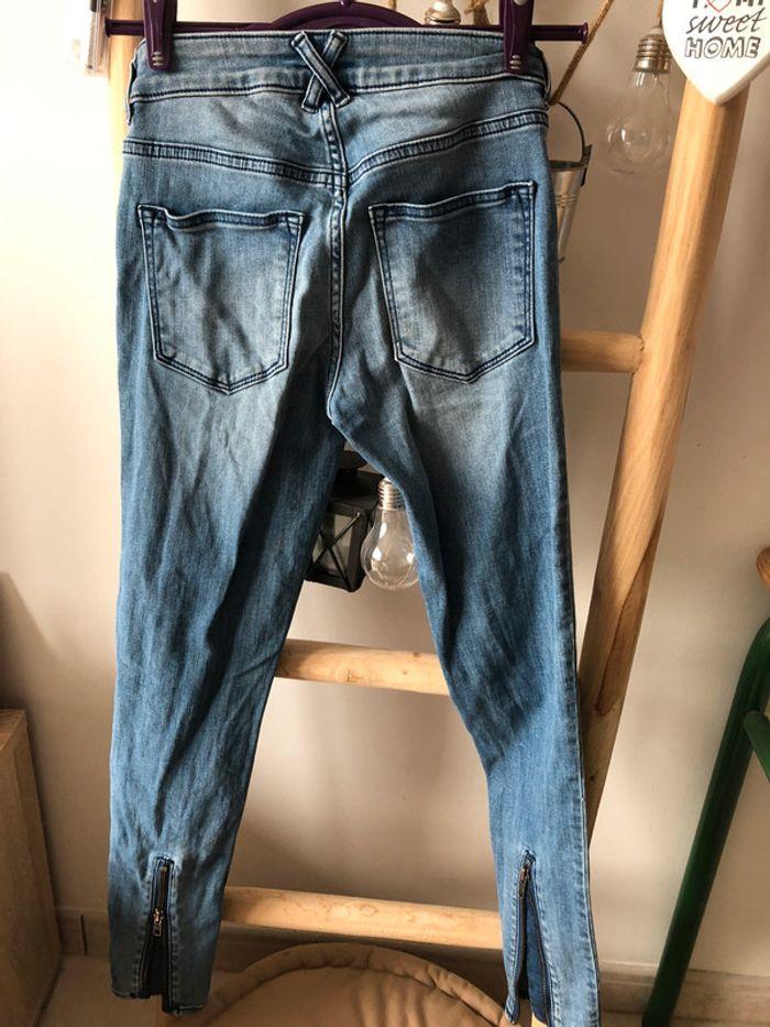 Jeans fermetures éclairs H&M taille 32 - photo numéro 2