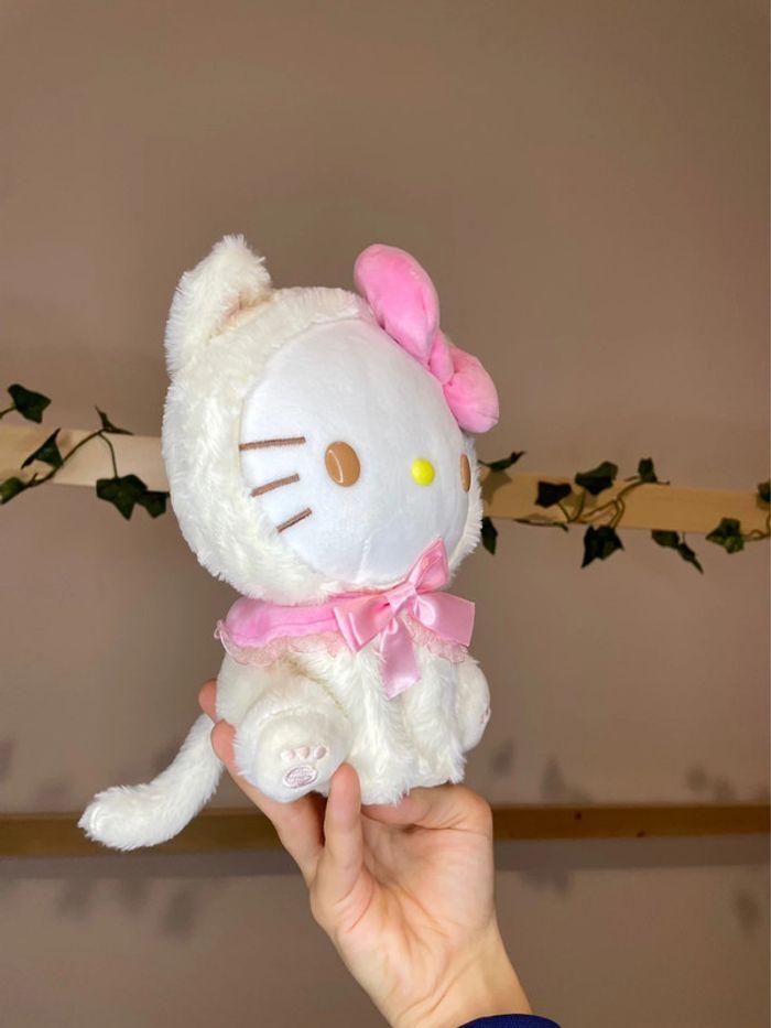 Peluche Hello Kitty déguisement chaton blanc - photo numéro 4