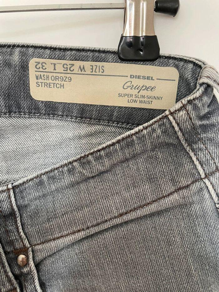 Jeans diesel taille XS/S gris - photo numéro 3