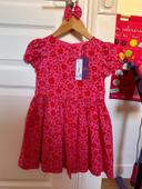 Robe liberty Jacadi 6 ans+ barette