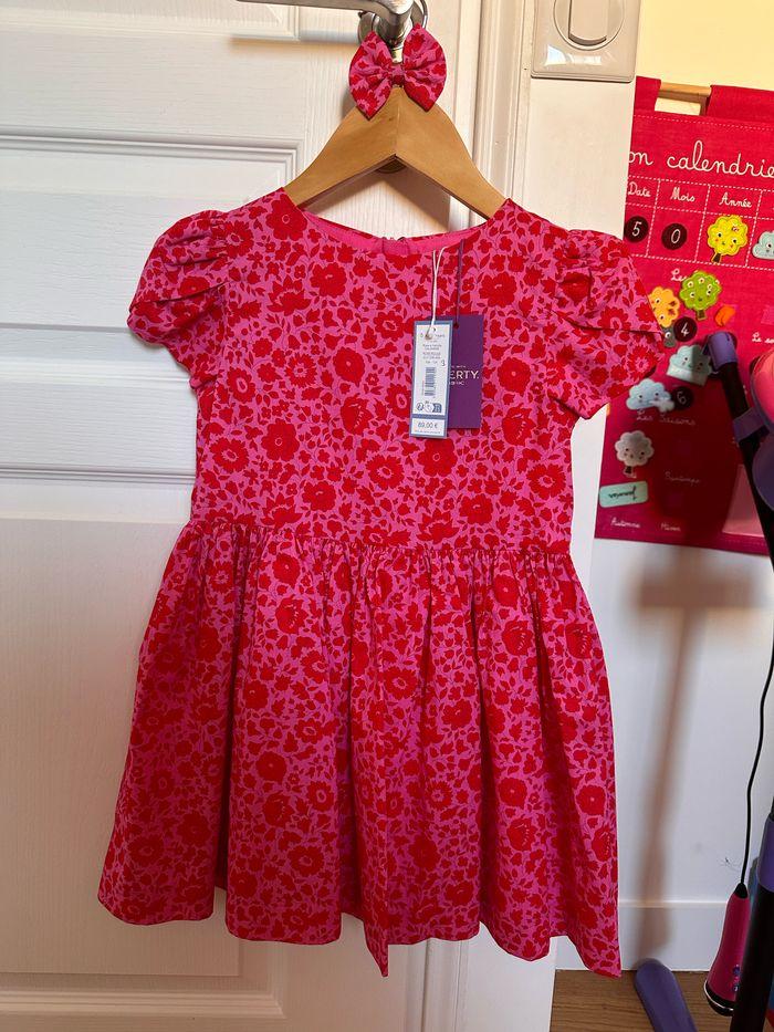 Robe liberty Jacadi 6 ans+ barette - photo numéro 1