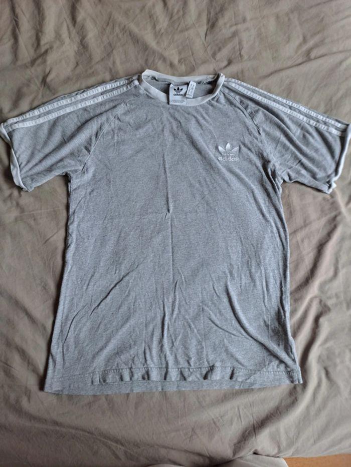 Tee shirt adidas gris - photo numéro 1