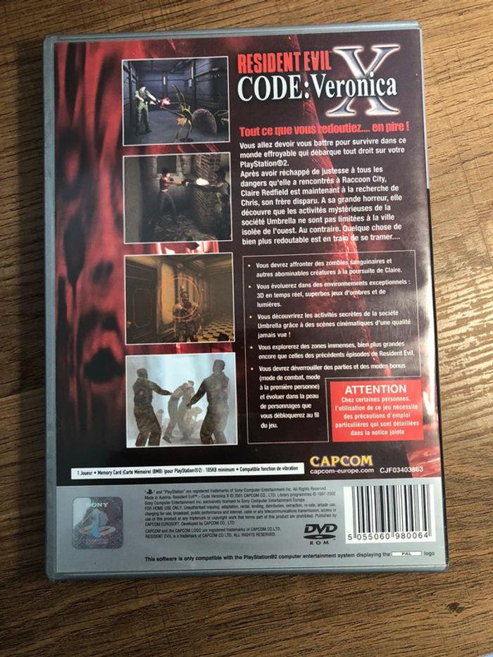 Jeux Sony PlayStation 2 PS2 résident evil X code veronica complet - photo numéro 2