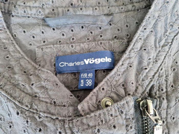 Veste femme légère ajourée Charles vogele grise 40 - photo numéro 4