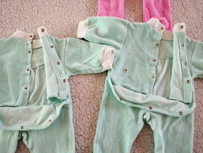 Lot de 3 pyjamas vert rose animaux T6M Continent - photo numéro 6