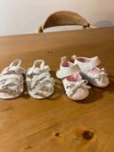 Lot de 2 paires de chaussures bébé