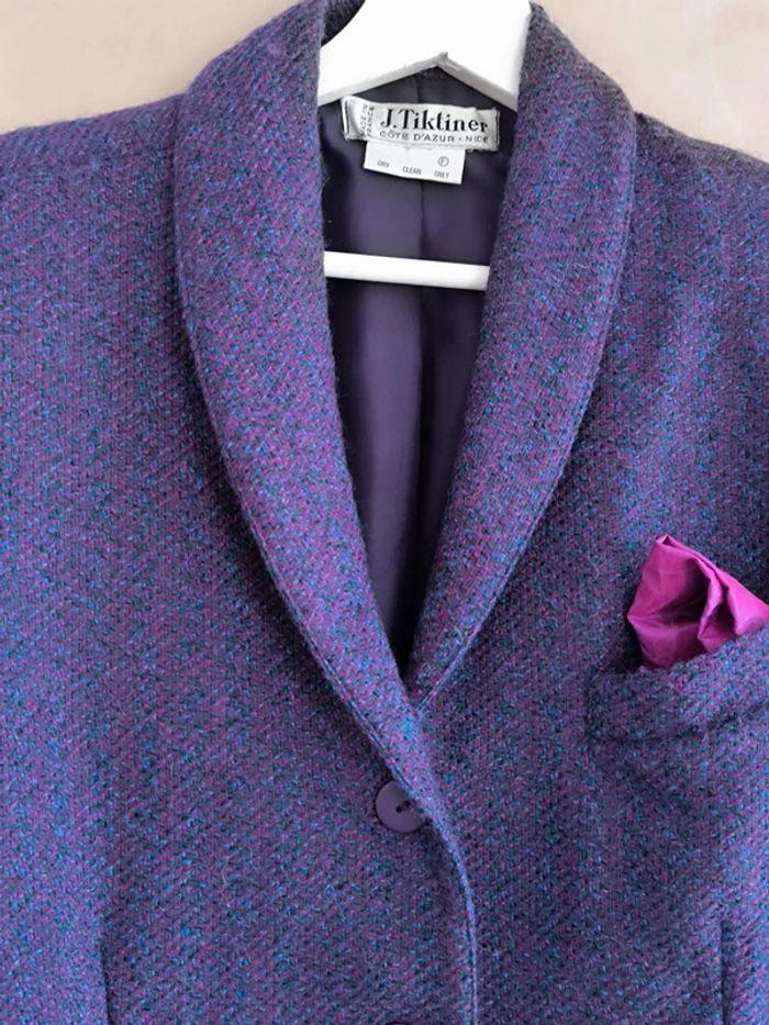 💜 Veste blazer chaude laine vintage 38 💜 - photo numéro 4