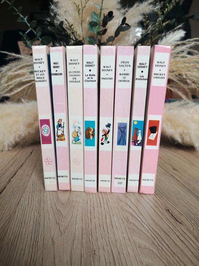 Lot 8 livres Disney Bibliothèque Rose - photo numéro 1